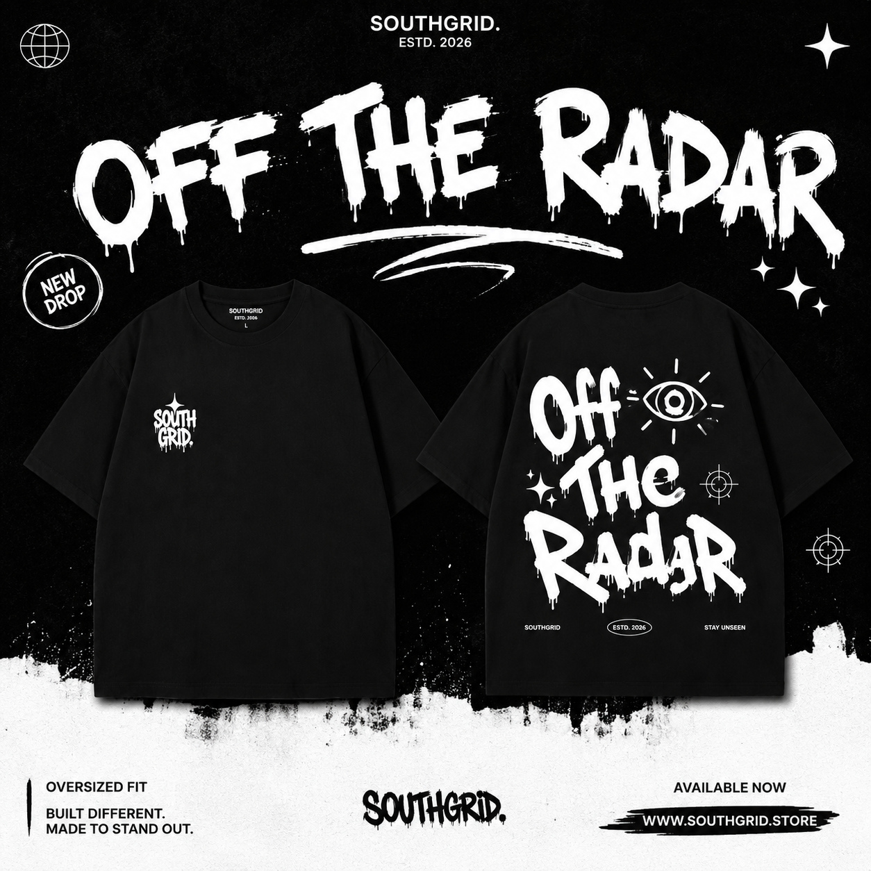Graphic tee with a clean front print